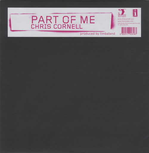 Chris Cornell Part Of Me 10" vinyl single (10 inch record) US OLL10PA461016