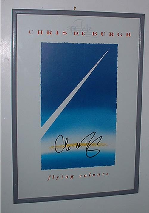 Chris De Burgh Flying Colours - Autographed Print memorabilia UK BURMMFL333711