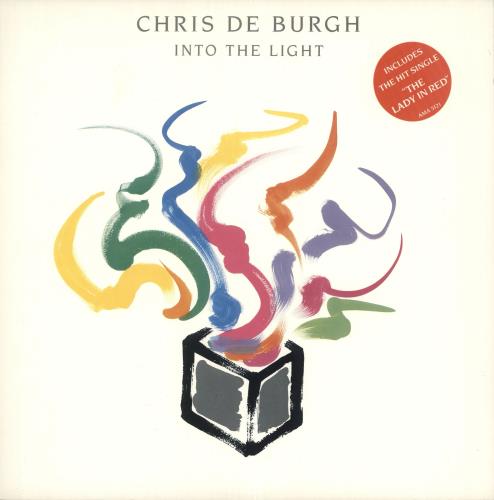 Chris De Burgh Into The Light + merch insert vinyl LP album (LP record) UK BURLPIN698707