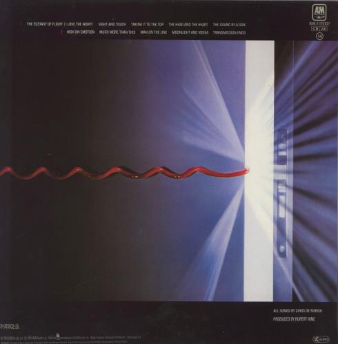 Chris De Burgh Man On The Line vinyl LP album (LP record) Dutch BURLPMA827905