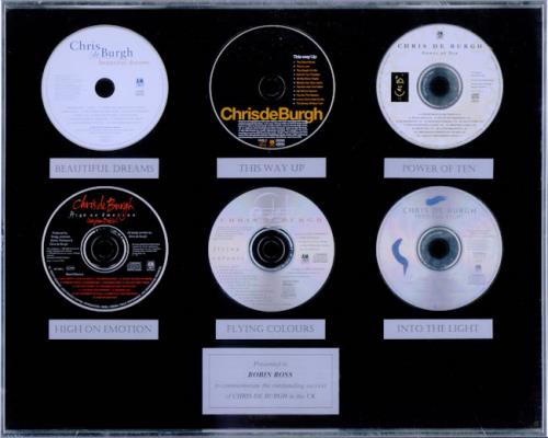 Chris De Burgh Six Album Award in-house award disc UK BURAISI502589