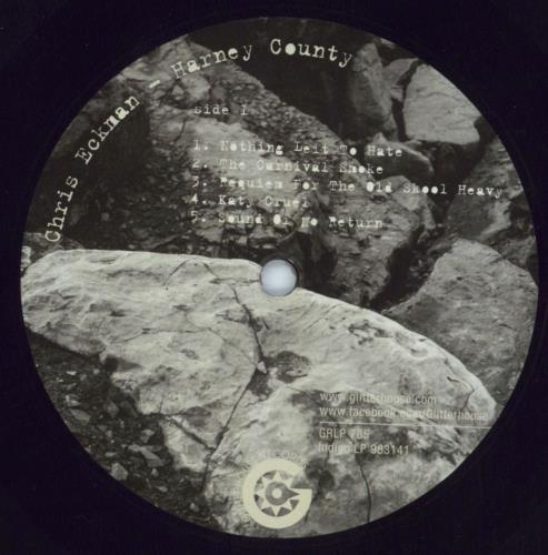 Chris Eckman Harney County - White Vinyl + CD vinyl LP album (LP record) German 56SLPHA815269