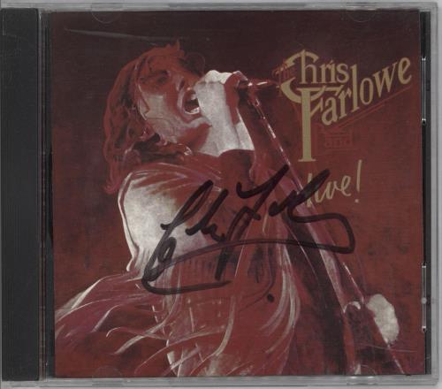 Chris Farlowe Live! - Autographed CD album (CDLP) UK CFACDLI712202