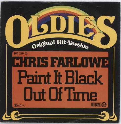 Chris Farlowe Paint It Black / Out Of Time 7" vinyl single (7 inch record / 45) German CFA07PA701753