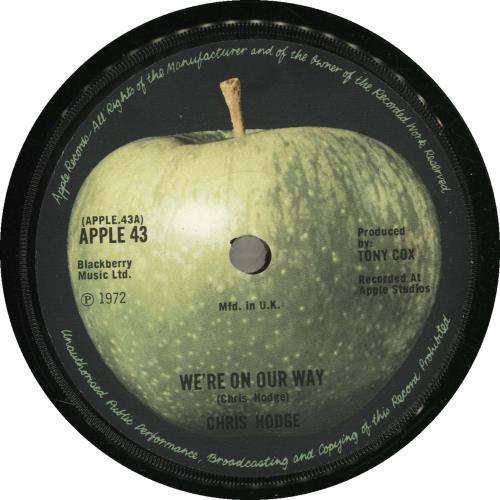 Chris Hodge We're On Our Way - Picture Sleeve - VG 7" vinyl single (7 inch record / 45) UK HDG07WE698433