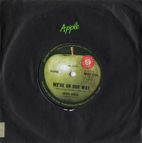Chris Hodge We're On Our Way - Sample 7" vinyl single (7 inch record / 45) Australian HDG07WE629569