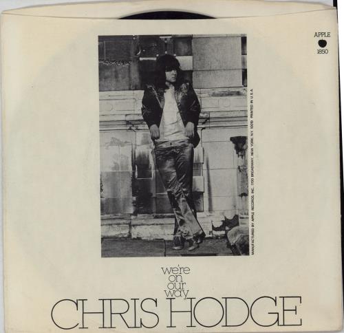 Chris Hodge We're On Our Way 7" vinyl single (7 inch record / 45) US HDG07WE100914