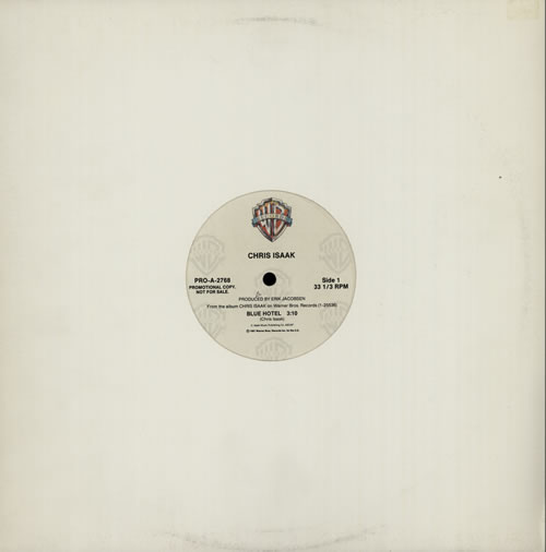 Chris Isaak Blue Hotel 12" vinyl single (12 inch record / Maxi-single) US ISA12BL498683