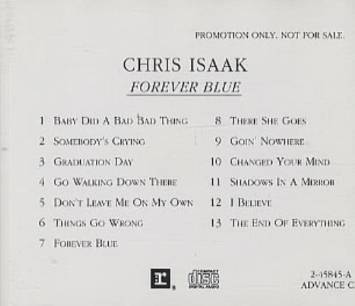 Chris Isaak Forever Blue CD album (CDLP) US ISACDFO88412