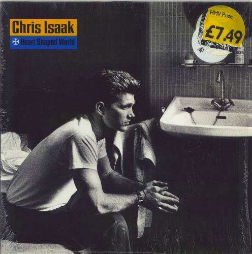 Chris Isaak Heart Shaped World + shrink vinyl LP album (LP record) UK ISALPHE767446