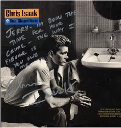 Chris Isaak Heart Shaped World vinyl LP album (LP record) US ISALPHE181063