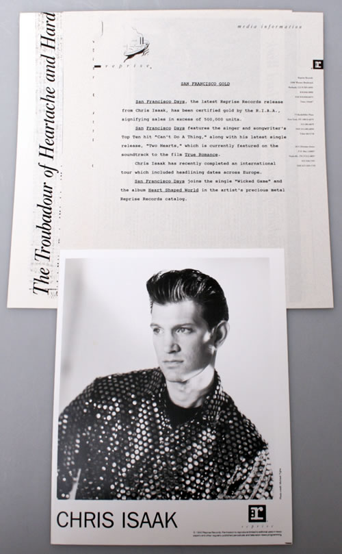 Chris Isaak San Francisco Days media press pack US ISAPPSA497834