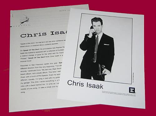 Chris Isaak Speak Of The Devil media press pack US ISAPPSP388627