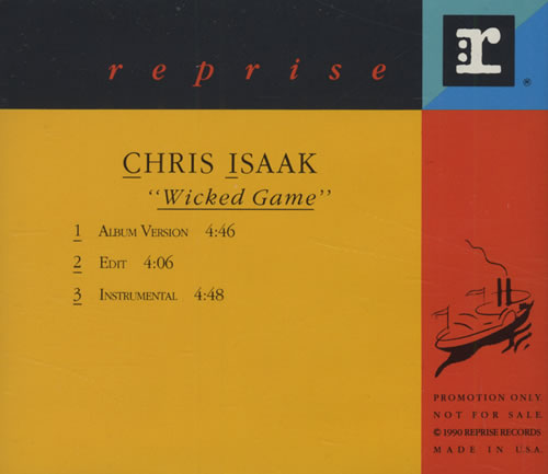 Chris Isaak Wicked Game CD single (CD5 / 5") US ISAC5WI103636