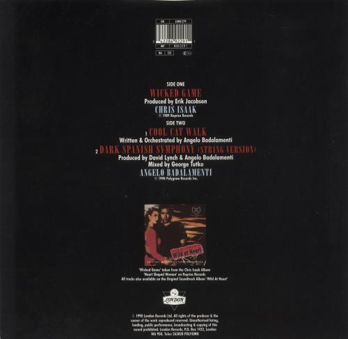 Chris Isaak Wicked Game 12" vinyl single (12 inch record / Maxi-single) UK ISA12WI774514