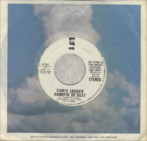 Chris Jagger Handful Of Dust 7" vinyl single (7 inch record / 45) US CHJ07HA432724