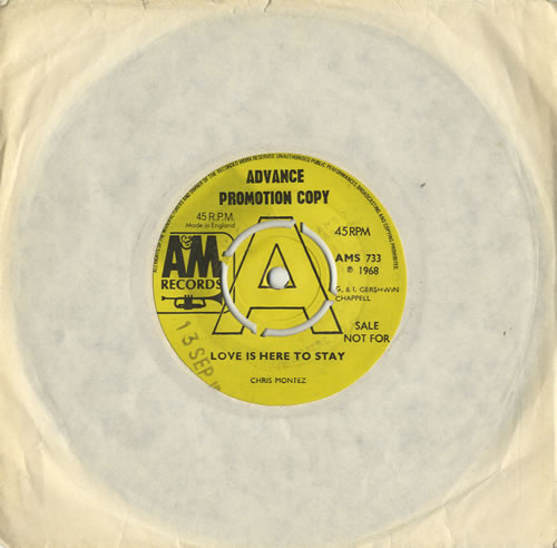 Chris Montez Love Is Here To Stay 7" vinyl single (7 inch record / 45) UK CTZ07LO511829