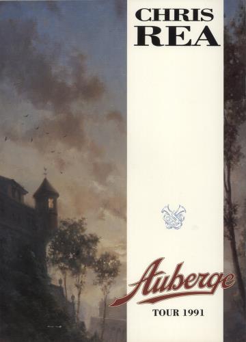 Chris Rea Auberge Tour Programme tour programme UK REATRAU99405
