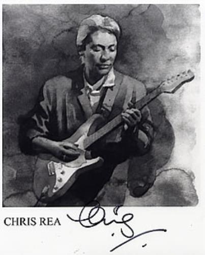 Chris Rea Autographed Publicity Photograph photograph UK REAPHAU261675