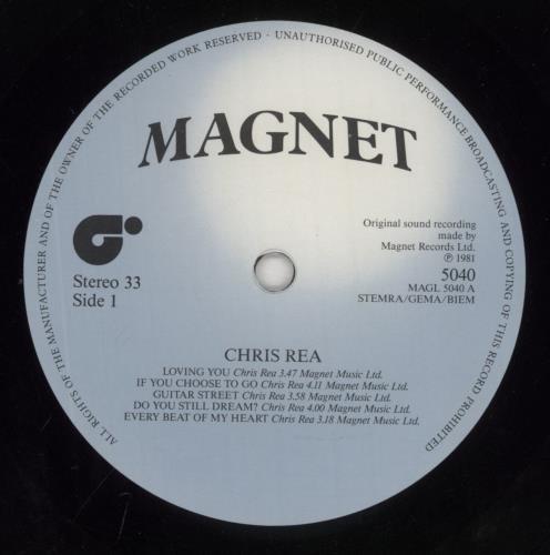 Chris Rea Chris Rea vinyl LP album (LP record) UK REALPCH863180