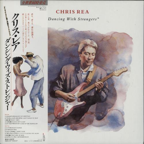 Chris Rea Dancing With Strangers + booklet/stickers vinyl LP album (LP record) Japanese REALPDA753591