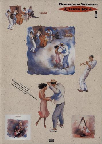 Chris Rea Dancing With Strangers + booklet/stickers vinyl LP album (LP record) Japanese REALPDA753591