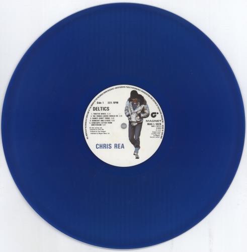 Chris Rea Deltics - Blue Vinyl vinyl LP album (LP record) UK REALPDE00339