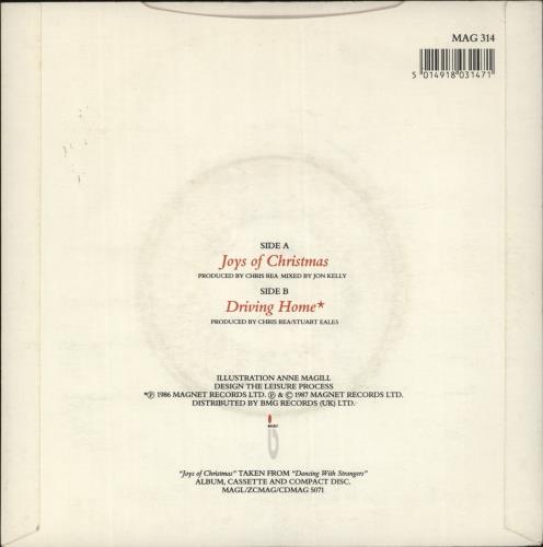 Chris Rea Joys Of Christmas 7" vinyl single (7 inch record / 45) UK REA07JO103826