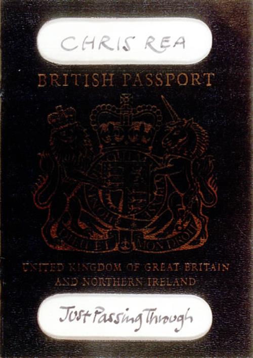 Chris Rea Just Passing Through tour programme UK REATRJU44617