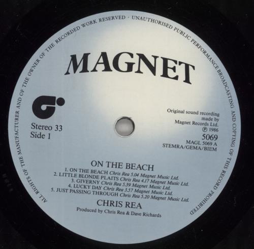 Chris Rea On The Beach vinyl LP album (LP record) UK REALPON290326