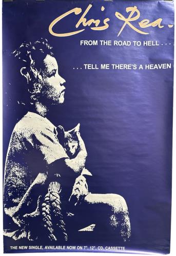 Chris Rea Tell Me There's A Heaven poster UK REAPOTE10927