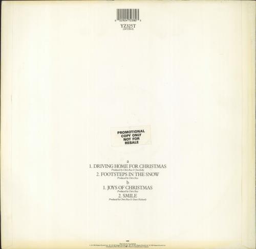Chris Rea The Christmas EP- Promo Stickered 12" vinyl single (12 inch record / Maxi-single) UK REA12TH818359