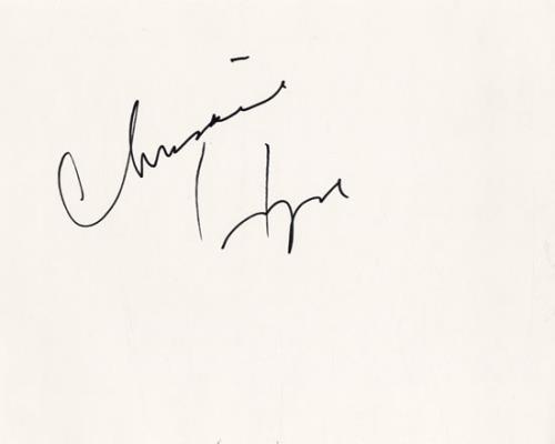 Chrissie Hynde Autographed Sheet memorabilia UK HYNMMAU545784