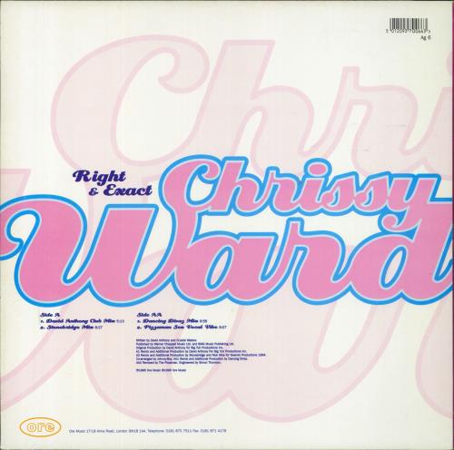 Chrissy Ward Right & Exact 12" vinyl single (12 inch record / Maxi-single) UK CE812RI830800