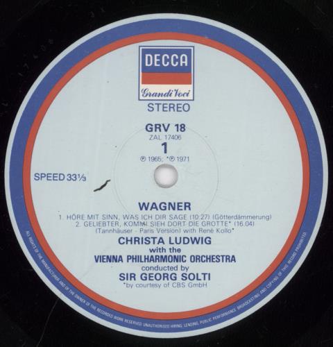 Christa Ludwig Christa Ludwig vinyl LP album (LP record) UK 1I3LPCH892726