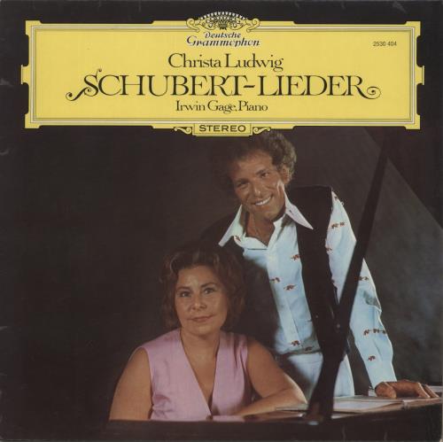 Christa Ludwig Schubert-Lieder vinyl LP album (LP record) German 1I3LPSC892497