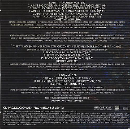 Christina Aguilera Ain't No Other Man - Remixes CD album (CDLP) Mexican AAGCDAI376365