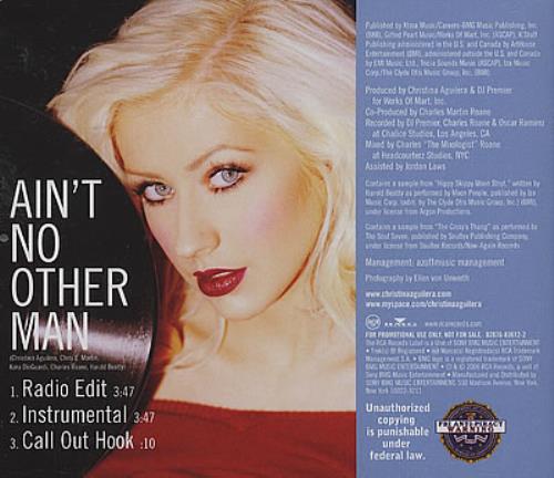 Christina Aguilera Ain't No Other Man CD single (CD5 / 5") US AAGC5AI372034