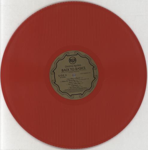 Christina Aguilera Back To Basics - Red Vinyl 2-LP vinyl record set (Double LP Album) US AAG2LBA857493
