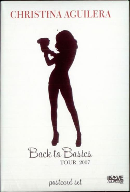 Christina Aguilera Back To Basics Tour Postcard Set memorabilia US AAGMMBA515698