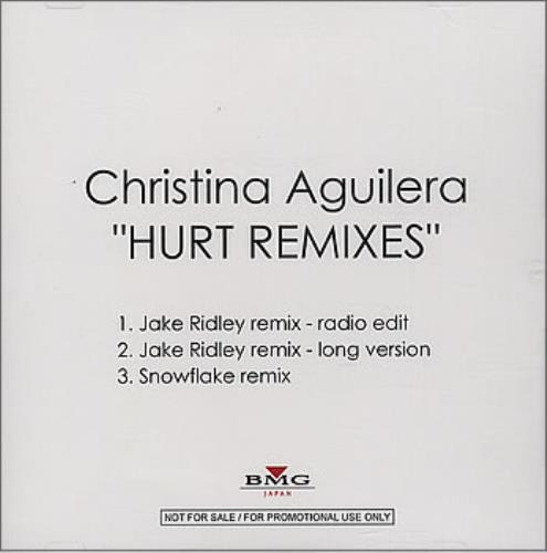 Christina Aguilera Hurt Remixes CD-R acetate Japanese AAGCRHU384127