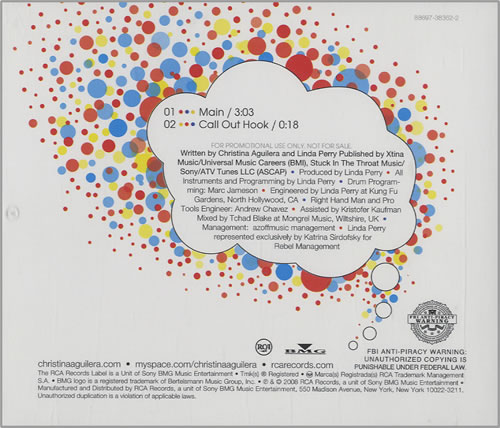 Christina Aguilera Keeps Gettin' Better CD single (CD5 / 5") US AAGC5KE454527