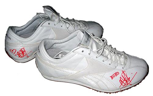 Christina Aguilera Reebok Sneakers - Autographed! memorabilia Canadian AAGMMRE419863