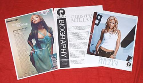 Christina Milian It's About Time media press pack US CMIPPIT309080