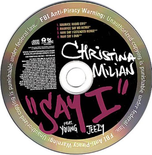 Christina Milian Say I CD single (CD5 / 5") US CMIC5SA360594