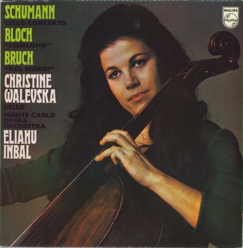 Christine Walevska Schumann: Cello Concerto / Bloch: Schelomo / Bruch: Kol Nidrei vinyl LP album (LP record) UK 4L1LPSC786502