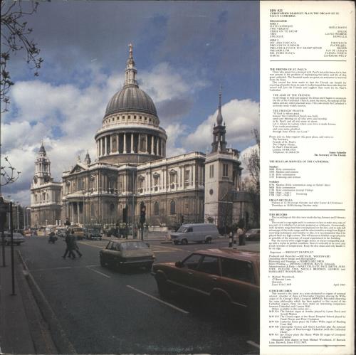 Christopher Dearnley Christopher Dearnley Plays The Organs Of St. Paul's Cathedral vinyl LP album (LP record) UK H7TLPCH737284