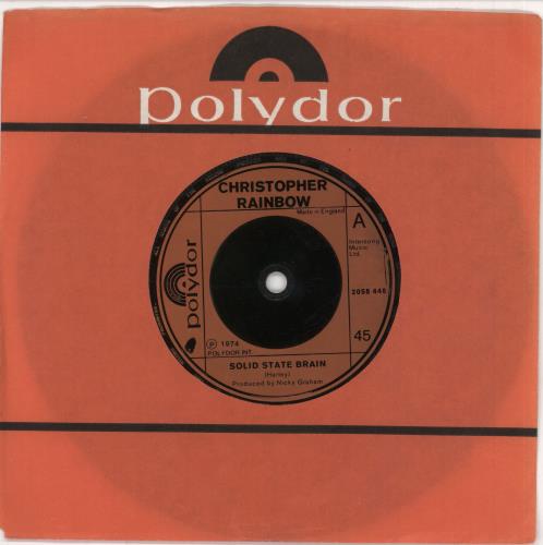 Christopher Rainbow Solid State Brain 7" vinyl single (7 inch record / 45) UK CBO07SO749705