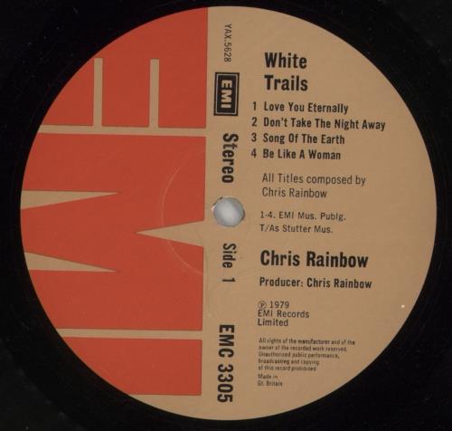 Christopher Rainbow White Trails - Shrink vinyl LP album (LP record) UK CBOLPWH869831