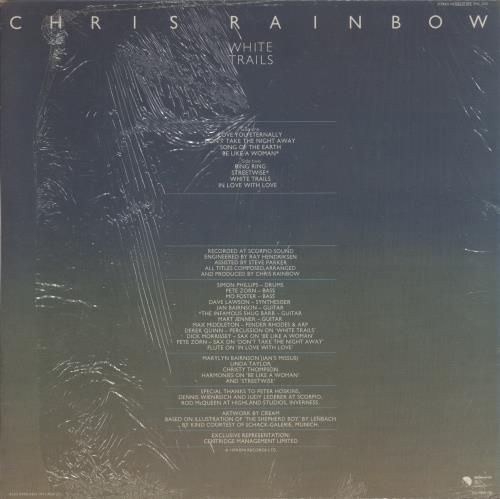 Christopher Rainbow White Trails - Shrink vinyl LP album (LP record) UK CBOLPWH869831